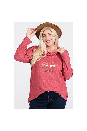 V NECK SIDE CINCH TOP